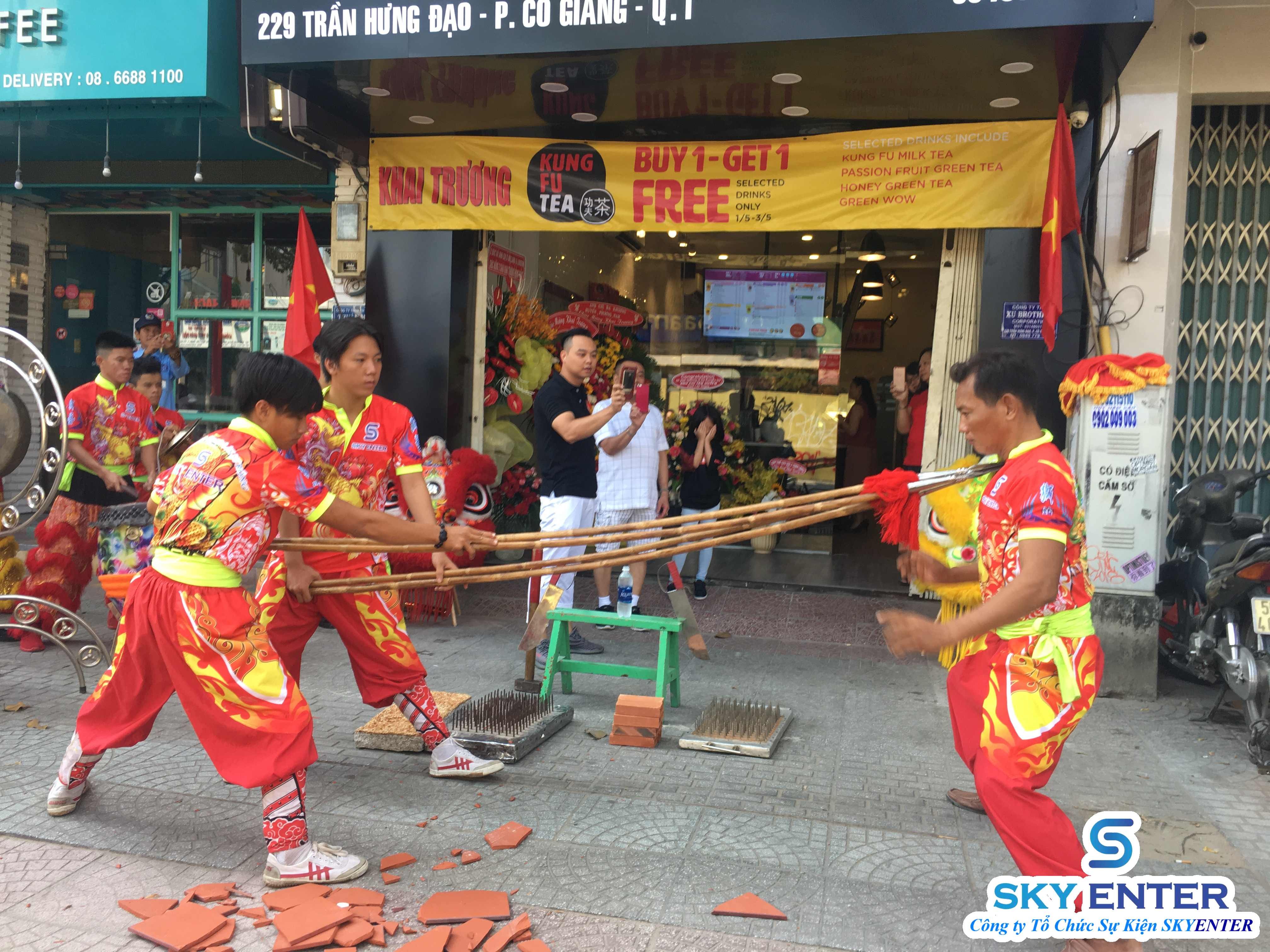 tổ chức sự kiện khai trương kungfu tea